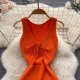 kink chest chest machine hollow fashion two-wear knitted dress